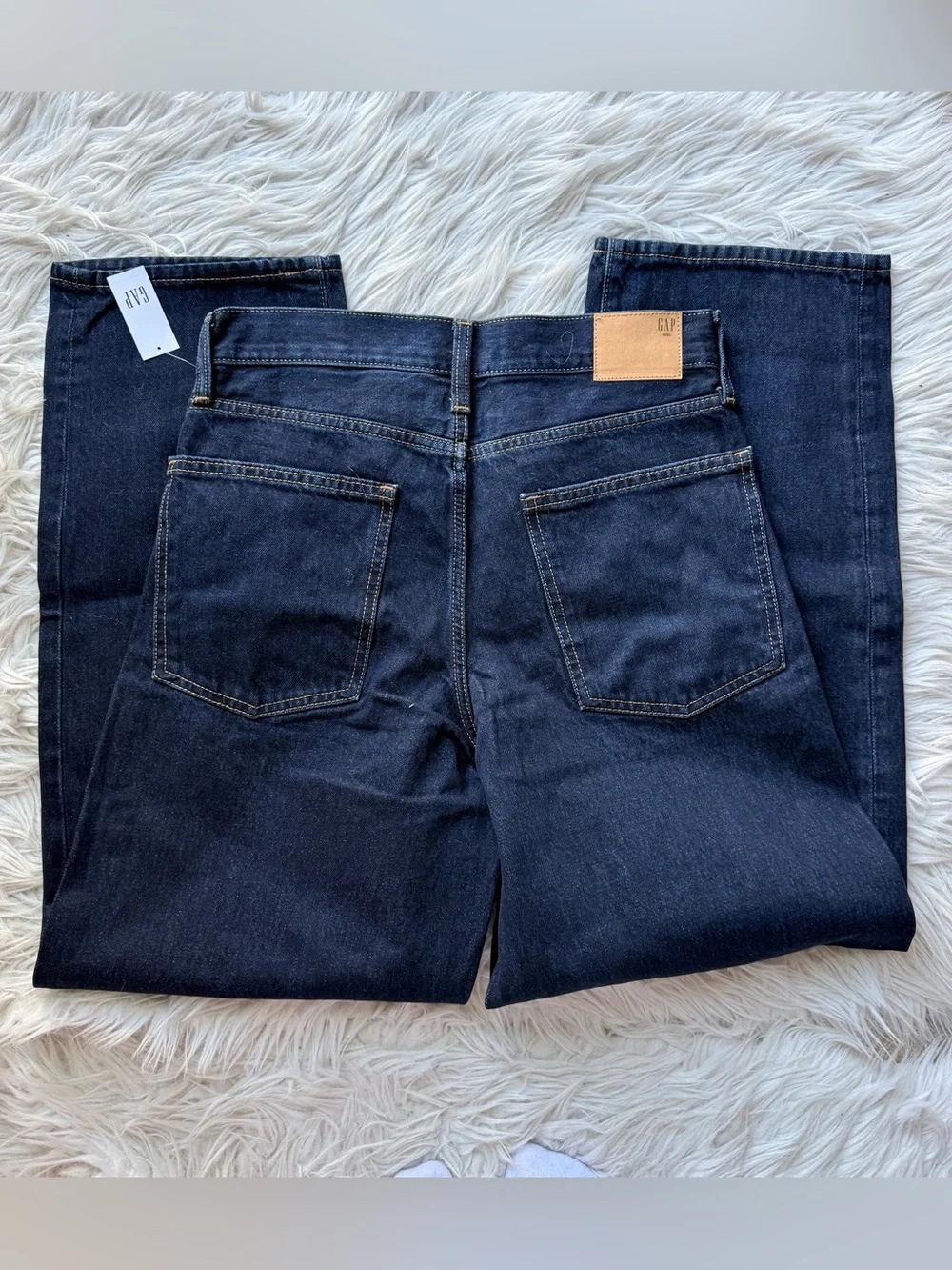 NWT GAP x The Hailey Bieber Extra Baggy Jeans Denim Midnight Indigo Wide Leg 25
